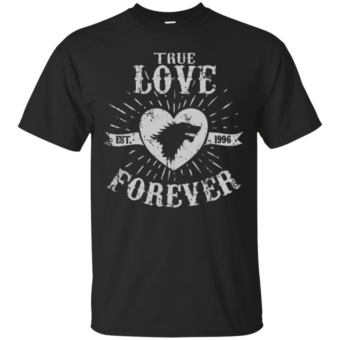 T-Shirts Black / Small True Love Forever Wolf T-Shirt