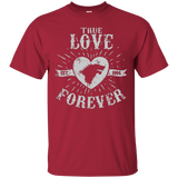 T-Shirts Cardinal / Small True Love Forever Wolf T-Shirt