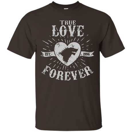 T-Shirts Dark Chocolate / Small True Love Forever Wolf T-Shirt