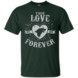 T-Shirts Forest Green / Small True Love Forever Wolf T-Shirt