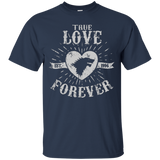 T-Shirts Navy / Small True Love Forever Wolf T-Shirt