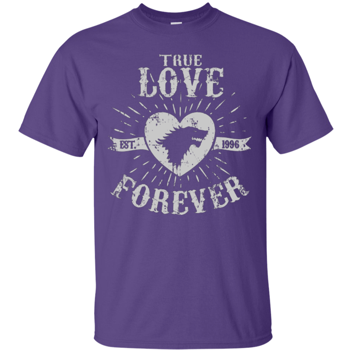 T-Shirts Purple / Small True Love Forever Wolf T-Shirt