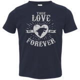 T-Shirts Navy / 2T True Love Forever Wolf Toddler Premium T-Shirt