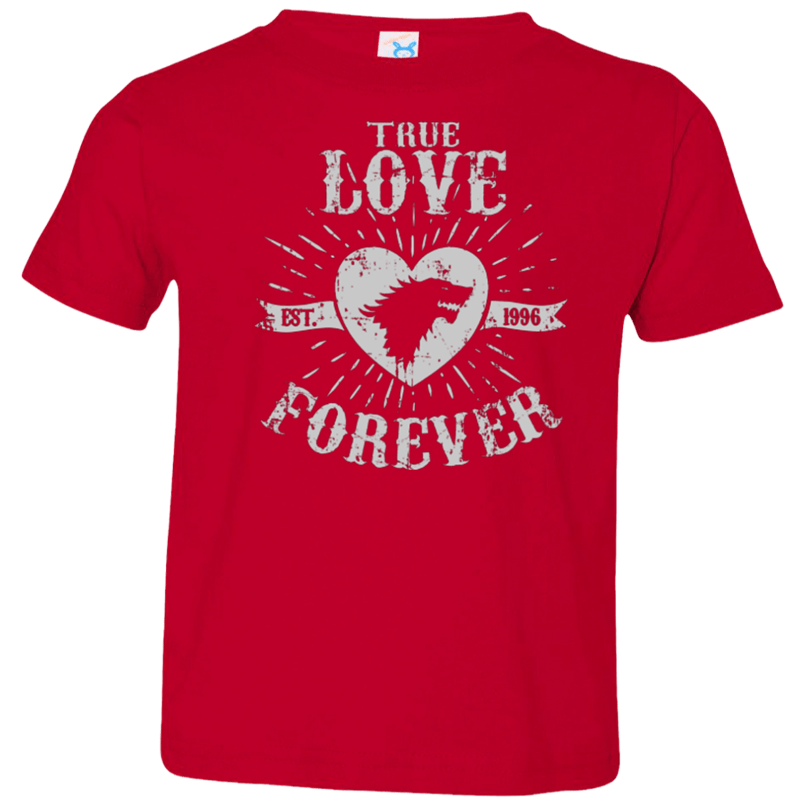 T-Shirts Red / 2T True Love Forever Wolf Toddler Premium T-Shirt