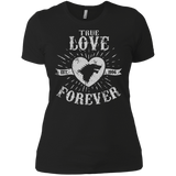 T-Shirts Black / X-Small True Love Forever Wolf Women's Premium T-Shirt