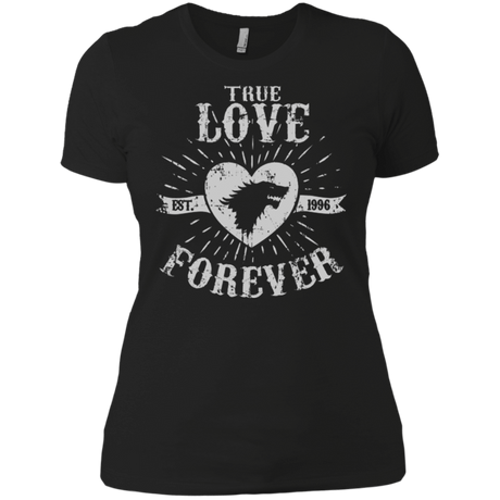 T-Shirts Black / X-Small True Love Forever Wolf Women's Premium T-Shirt