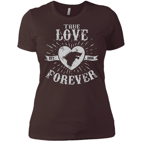 T-Shirts Dark Chocolate / X-Small True Love Forever Wolf Women's Premium T-Shirt