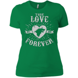 T-Shirts Kelly Green / X-Small True Love Forever Wolf Women's Premium T-Shirt