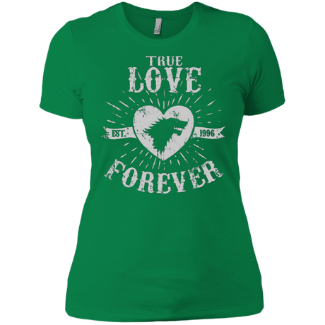 T-Shirts Kelly Green / X-Small True Love Forever Wolf Women's Premium T-Shirt