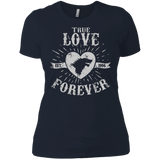 T-Shirts Midnight Navy / X-Small True Love Forever Wolf Women's Premium T-Shirt