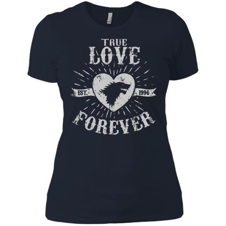 T-Shirts Midnight Navy / X-Small True Love Forever Wolf Women's Premium T-Shirt