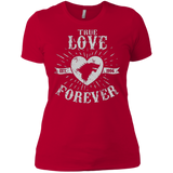 T-Shirts Red / X-Small True Love Forever Wolf Women's Premium T-Shirt