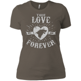 T-Shirts Warm Grey / X-Small True Love Forever Wolf Women's Premium T-Shirt