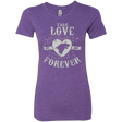 T-Shirts Purple Rush / Small True Love Forever Wolf Women's Triblend T-Shirt