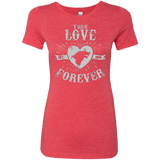 T-Shirts Vintage Red / Small True Love Forever Wolf Women's Triblend T-Shirt