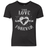 T-Shirts Vintage Black / YXS True Love Forever Wolf Youth Triblend T-Shirt