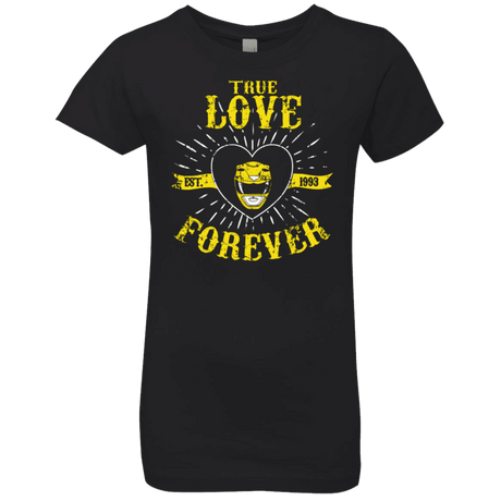 T-Shirts Black / YXS True Love Forever Yellow Girls Premium T-Shirt
