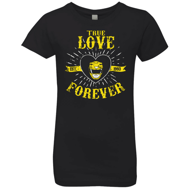 T-Shirts Black / YXS True Love Forever Yellow Girls Premium T-Shirt