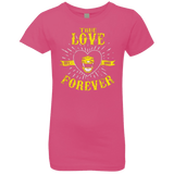 T-Shirts Hot Pink / YXS True Love Forever Yellow Girls Premium T-Shirt