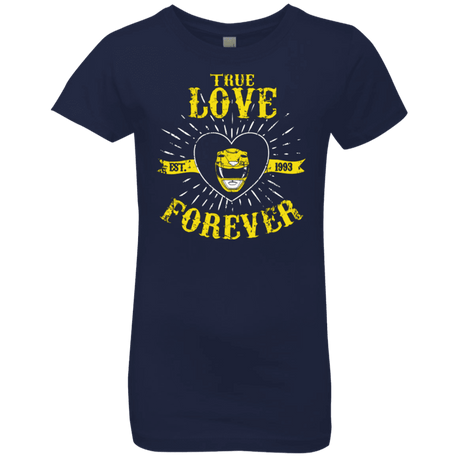 T-Shirts Midnight Navy / YXS True Love Forever Yellow Girls Premium T-Shirt