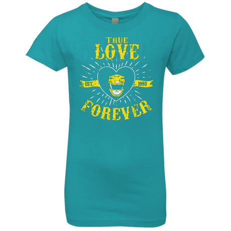 T-Shirts Tahiti Blue / YXS True Love Forever Yellow Girls Premium T-Shirt