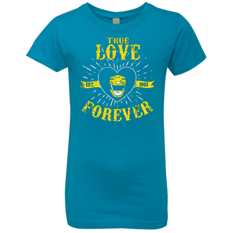 T-Shirts Turquoise / YXS True Love Forever Yellow Girls Premium T-Shirt