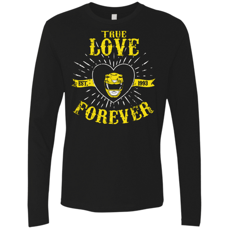 T-Shirts Black / Small True Love Forever Yellow Men's Premium Long Sleeve