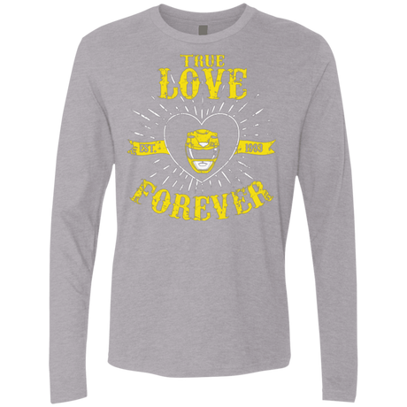 T-Shirts Heather Grey / Small True Love Forever Yellow Men's Premium Long Sleeve