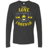 T-Shirts Heavy Metal / Small True Love Forever Yellow Men's Premium Long Sleeve