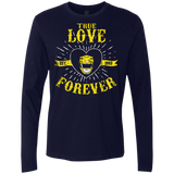 T-Shirts Midnight Navy / Small True Love Forever Yellow Men's Premium Long Sleeve