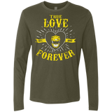 T-Shirts Military Green / Small True Love Forever Yellow Men's Premium Long Sleeve