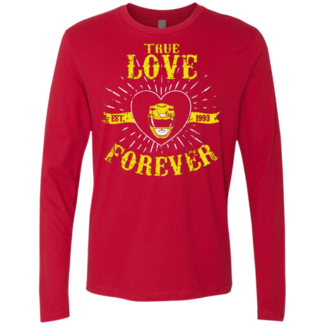 T-Shirts Red / Small True Love Forever Yellow Men's Premium Long Sleeve
