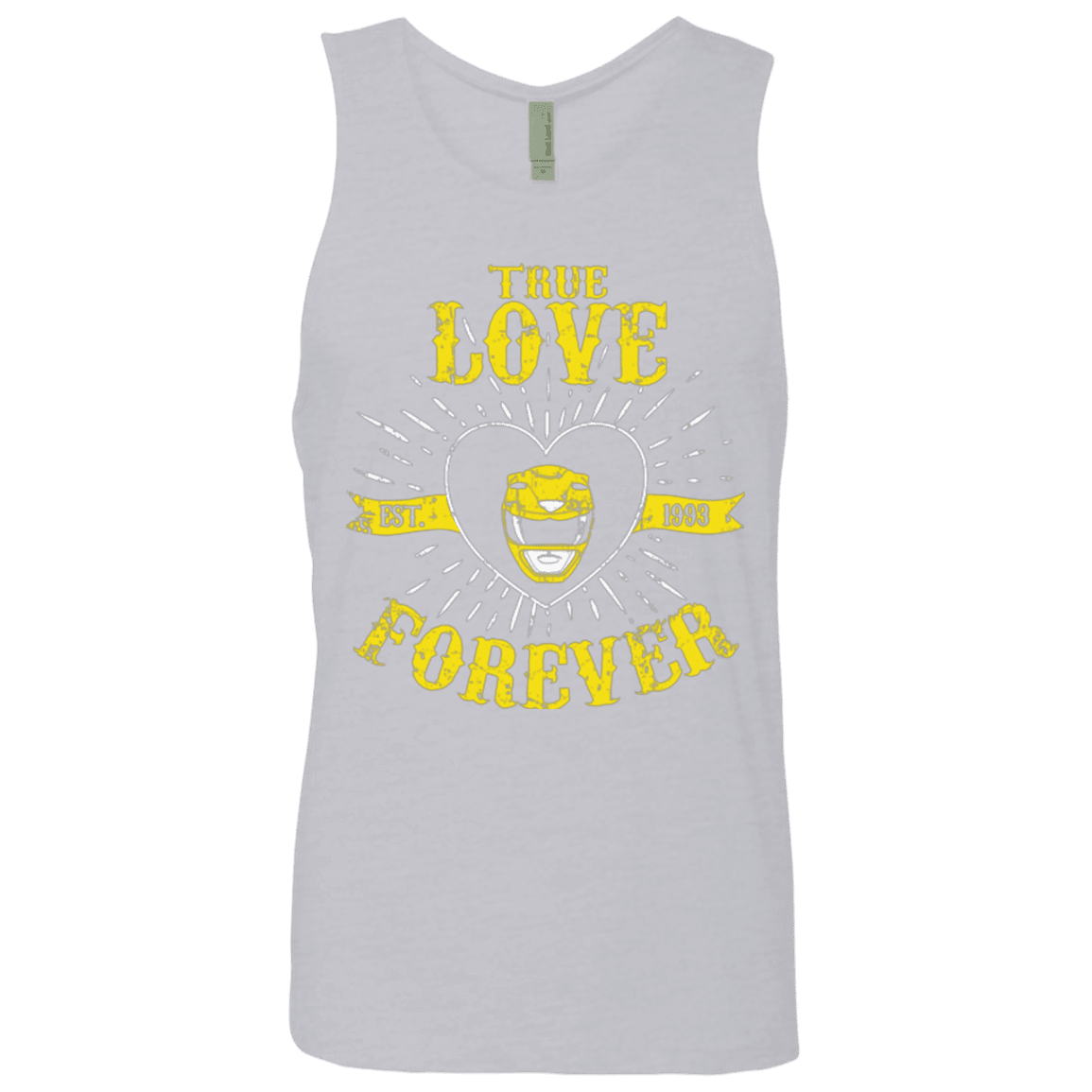 T-Shirts Heather Grey / Small True Love Forever Yellow Men's Premium Tank Top