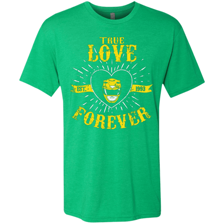 T-Shirts Envy / Small True Love Forever Yellow Men's Triblend T-Shirt