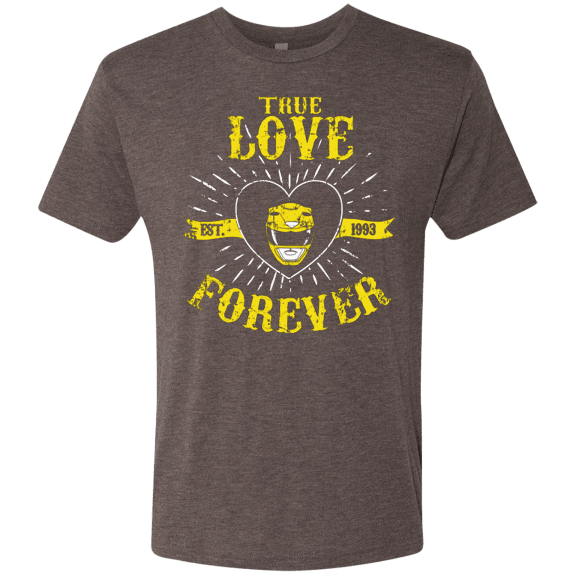 T-Shirts Macchiato / Small True Love Forever Yellow Men's Triblend T-Shirt