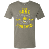 T-Shirts Venetian Grey / Small True Love Forever Yellow Men's Triblend T-Shirt