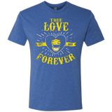 T-Shirts Vintage Royal / Small True Love Forever Yellow Men's Triblend T-Shirt