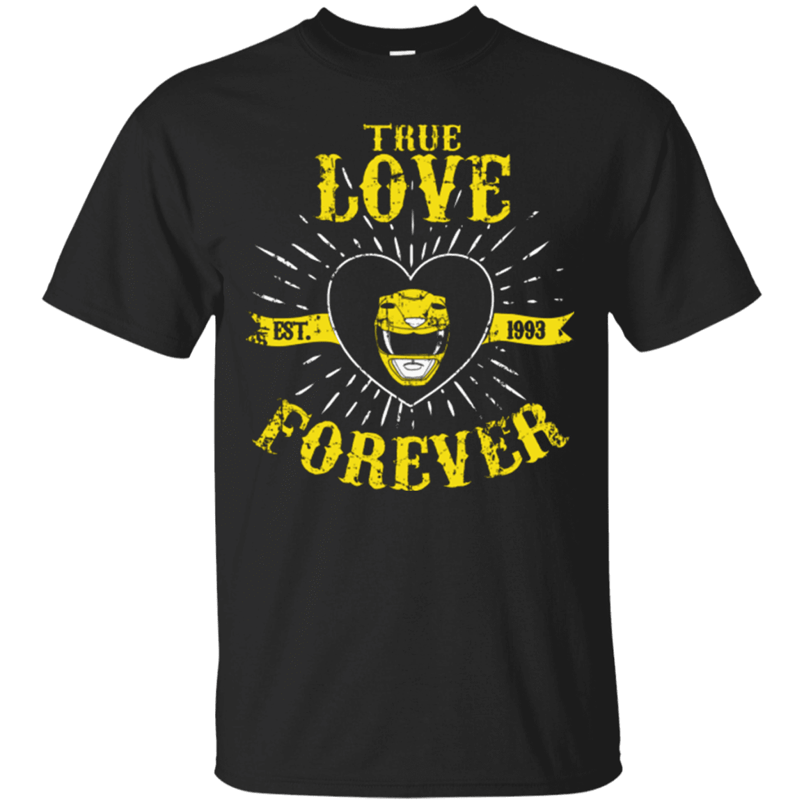 T-Shirts Black / Small True Love Forever Yellow T-Shirt