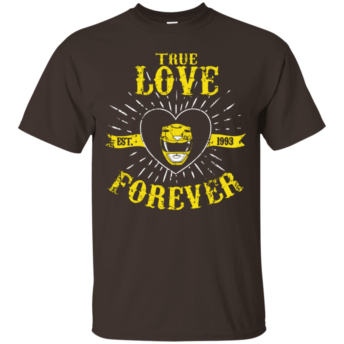 T-Shirts Dark Chocolate / Small True Love Forever Yellow T-Shirt