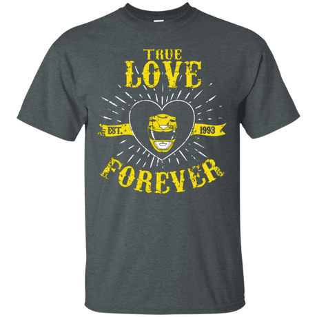 T-Shirts Dark Heather / Small True Love Forever Yellow T-Shirt