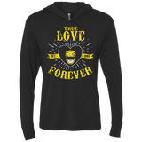 T-Shirts Vintage Black / X-Small True Love Forever Yellow Triblend Long Sleeve Hoodie Tee