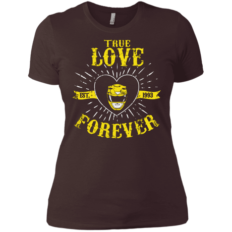 T-Shirts Dark Chocolate / X-Small True Love Forever Yellow Women's Premium T-Shirt