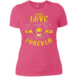 T-Shirts Hot Pink / X-Small True Love Forever Yellow Women's Premium T-Shirt