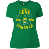 T-Shirts Kelly Green / X-Small True Love Forever Yellow Women's Premium T-Shirt
