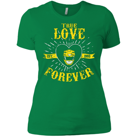 T-Shirts Kelly Green / X-Small True Love Forever Yellow Women's Premium T-Shirt