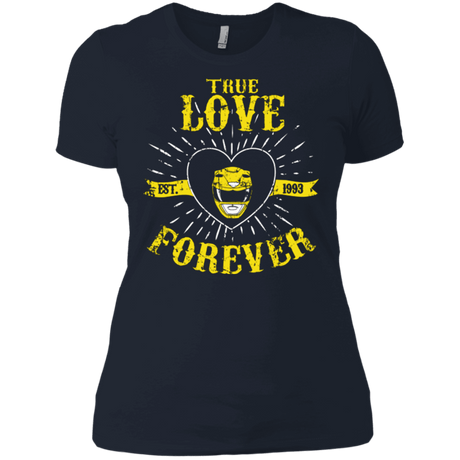 T-Shirts Midnight Navy / X-Small True Love Forever Yellow Women's Premium T-Shirt
