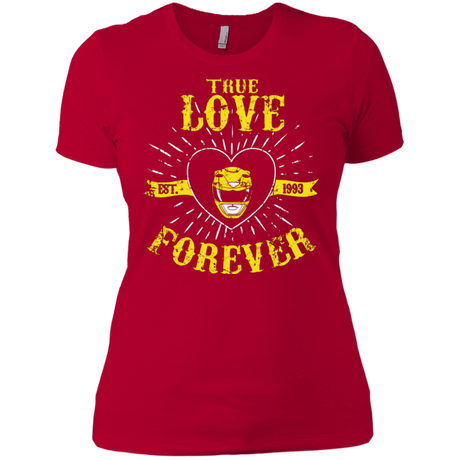 T-Shirts Red / X-Small True Love Forever Yellow Women's Premium T-Shirt
