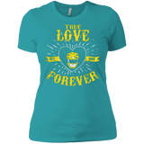 T-Shirts Tahiti Blue / X-Small True Love Forever Yellow Women's Premium T-Shirt