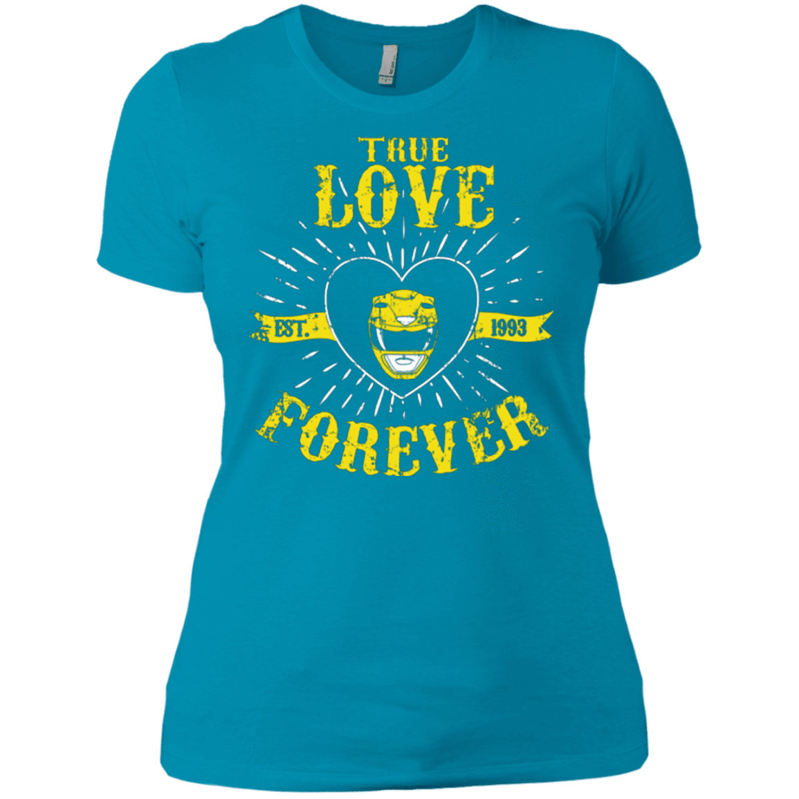 T-Shirts Turquoise / X-Small True Love Forever Yellow Women's Premium T-Shirt