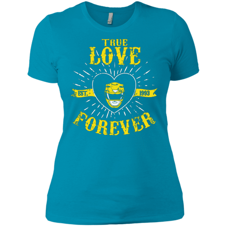 T-Shirts Turquoise / X-Small True Love Forever Yellow Women's Premium T-Shirt